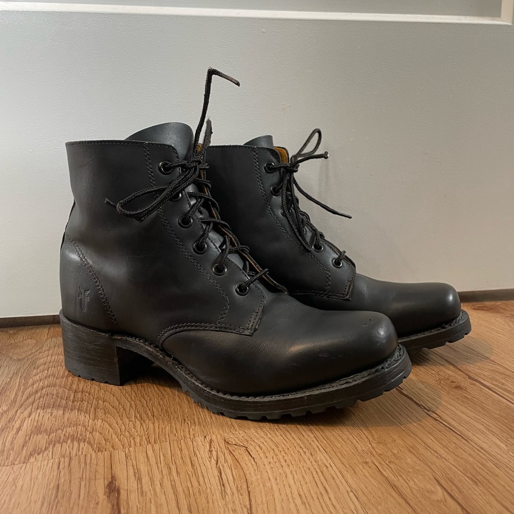 Black Leather Men's Boots